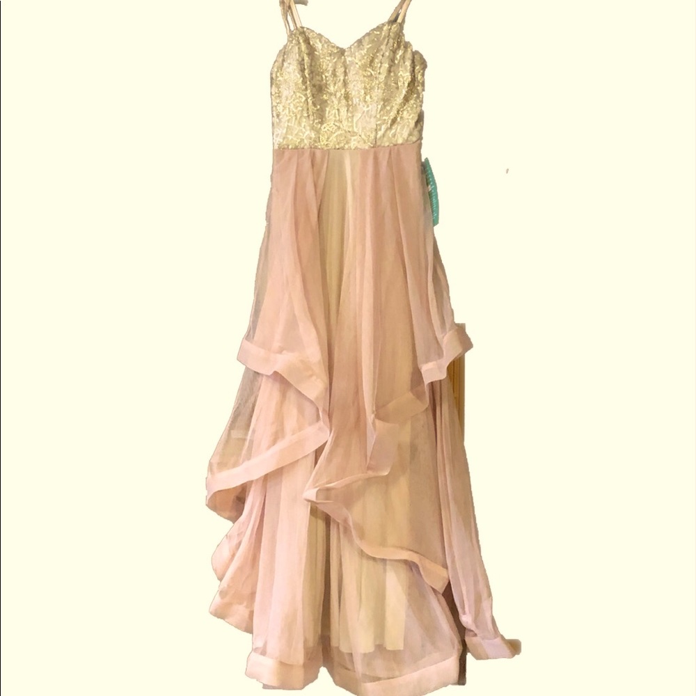 Beautiful golden beach dress